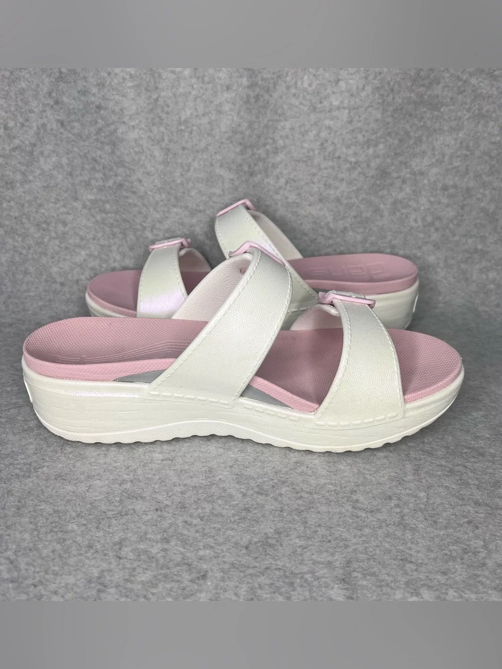Dansko Kandi Buckled Slide Platform Sandal Pearl Iridescent Size EU41 US 10.5/11